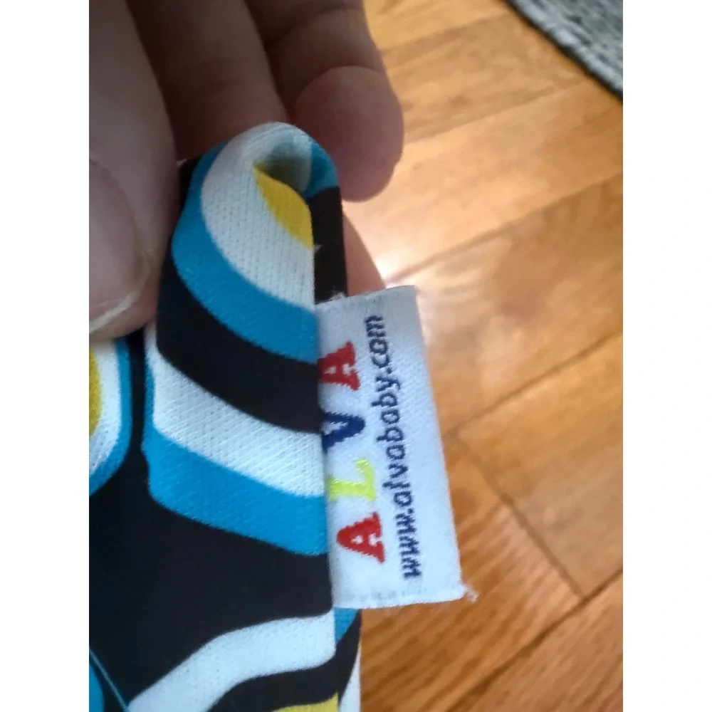 Alvababy Wet Dry Bag Blue Yellow Geometric Circle Cloth Diaper Travel Bag